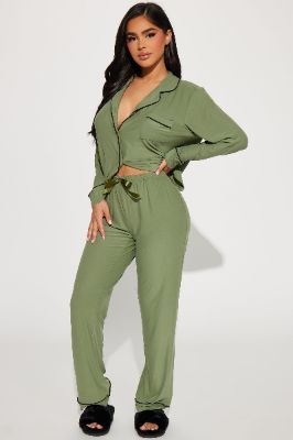 Boy Mom PJ Pant Set - Green sold by Fashion Nova