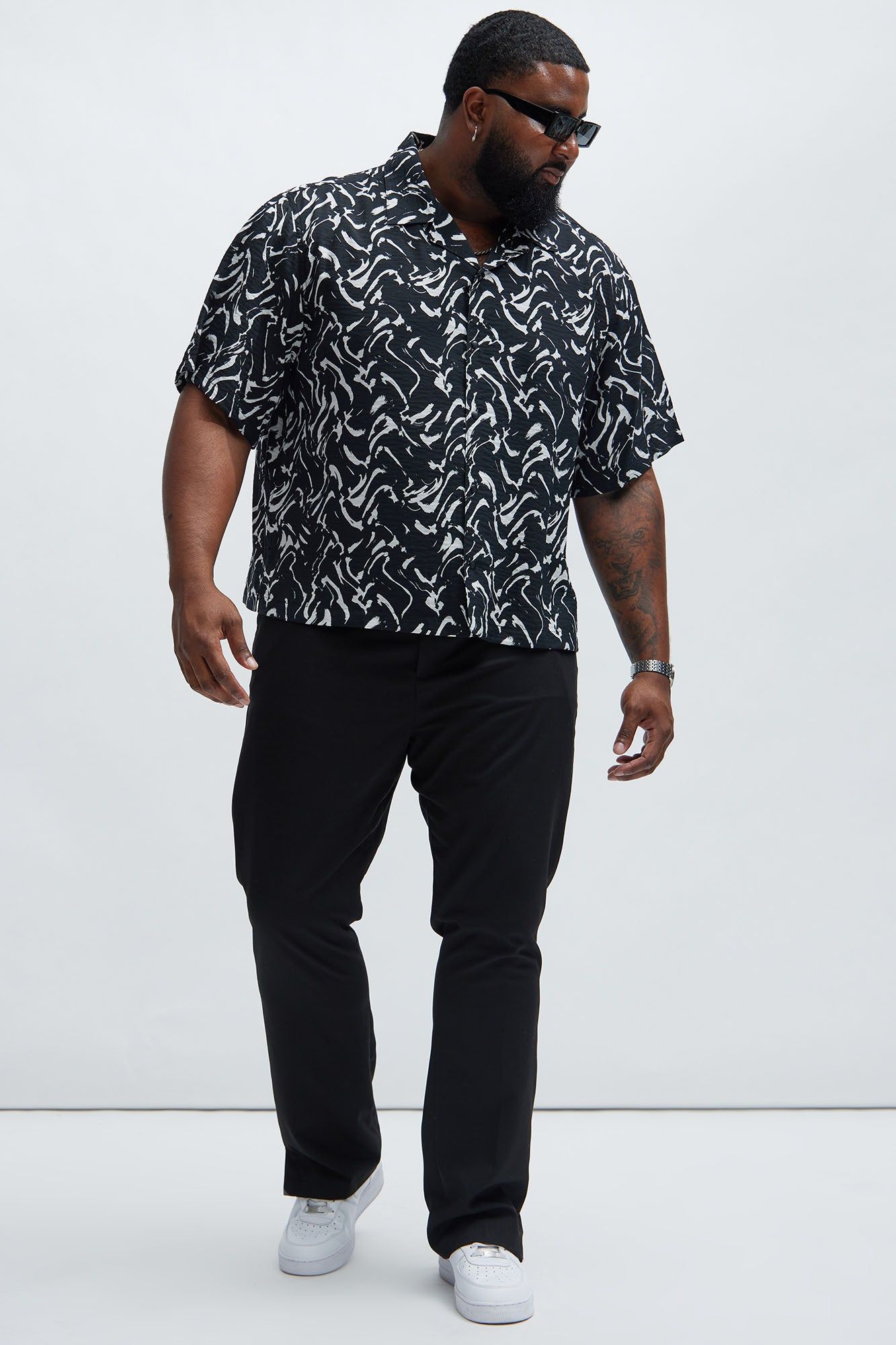 Mark Boxy Shirt - Black/combo sold by Fashion Nova product image thumbnail 5