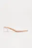 Elsa Clear Low Heel Pump - Nude sold by Fashion Nova