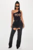 Brandi Button Up Straight Leg Jeans - Black Wash sold by Fashion Nova