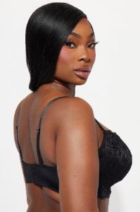 Floral Feelings Lace Bra - Black sold by Fashion Nova