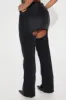 Brandi Button Up Straight Leg Jeans - Black Wash sold by Fashion Nova