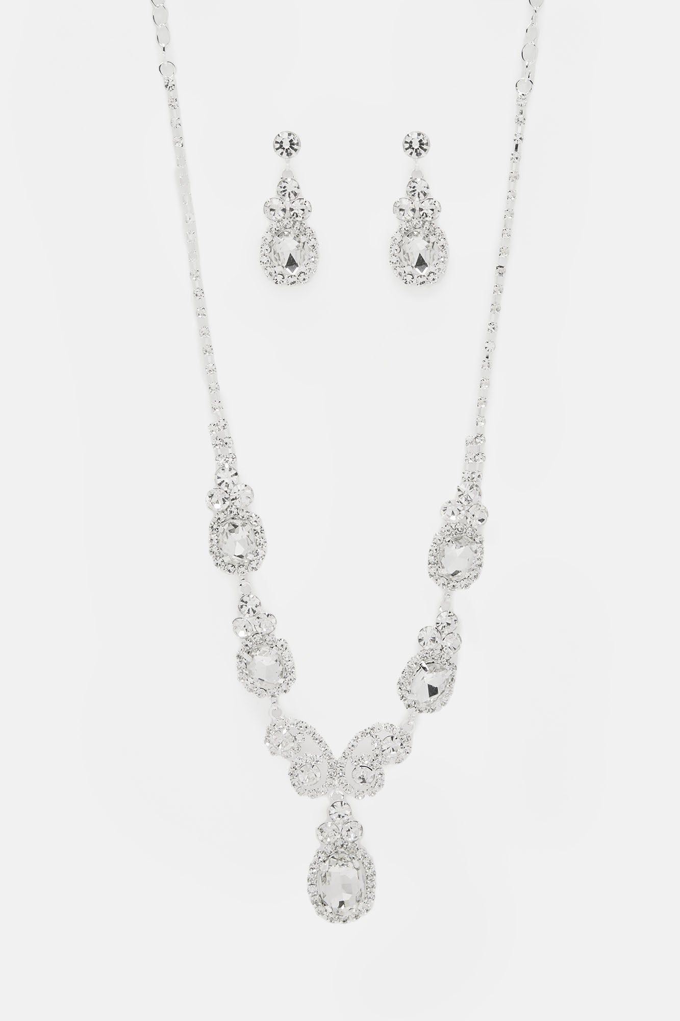 High Class Babe Necklace And Earring Set - Silver sold by Fashion Nova product image thumbnail 3