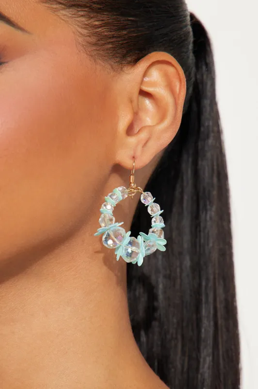 Flowers By The Forest Earrings - Blue/combo sold by Fashion Nova