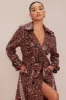 Denise Leopard Trench Coat - Leopard sold by Fashion Nova