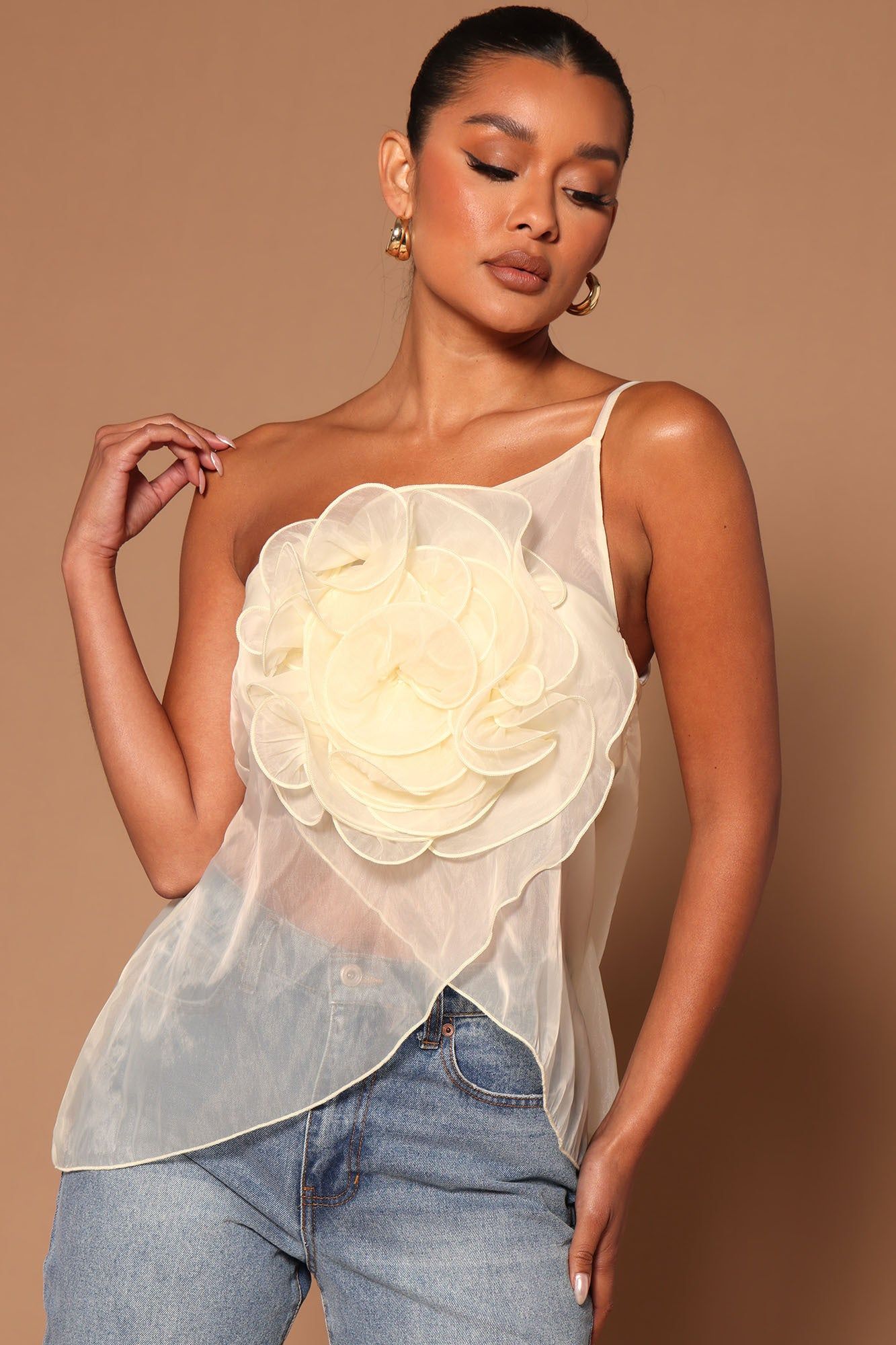 Lana Rose Top - Cream sold by Fashion Nova