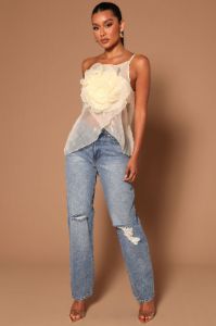Lana Rose Top - Cream sold by Fashion Nova