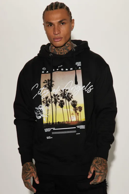 Angels All Around Hoodie - Black sold by Fashion Nova