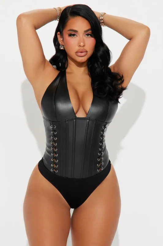 Down For You Bodysuit - Black sold by Fashion Nova