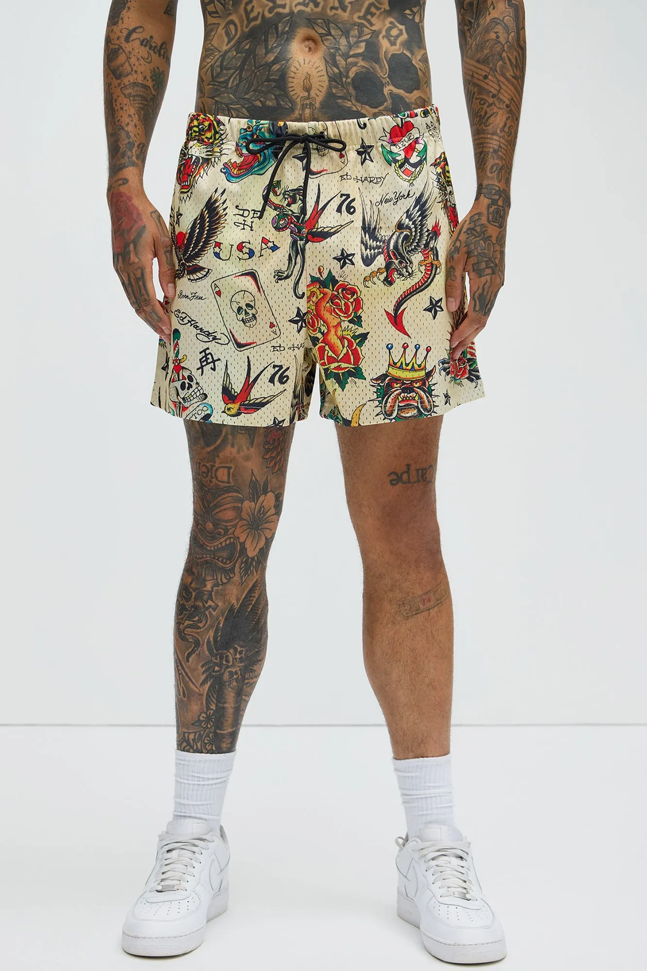 Ed Hardy Flashboard Mesh Shorts - Multi Color sold by Fashion Nova product image thumbnail 3