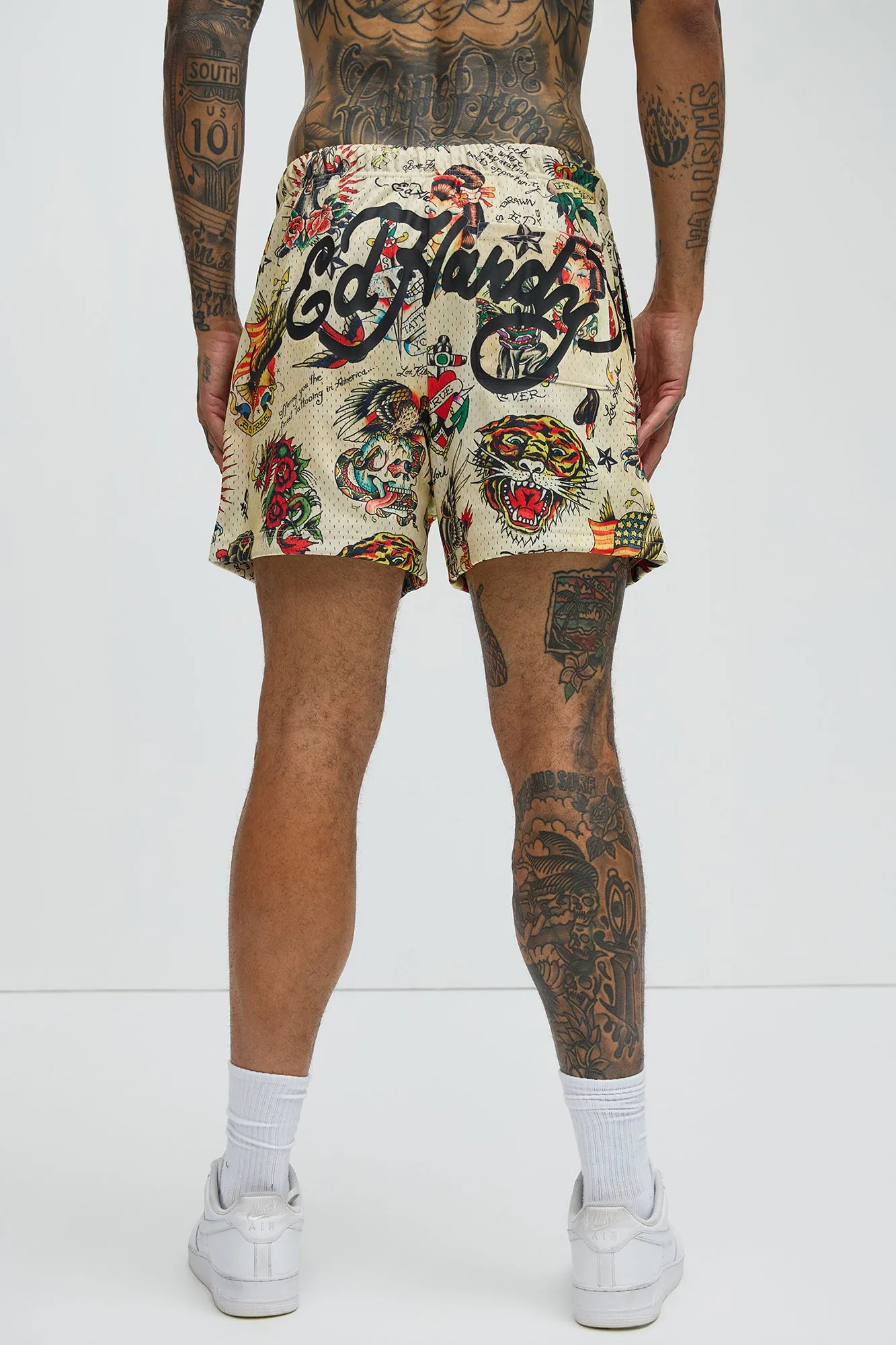 Ed Hardy Flashboard Mesh Shorts - Multi Color sold by Fashion Nova product image thumbnail 4