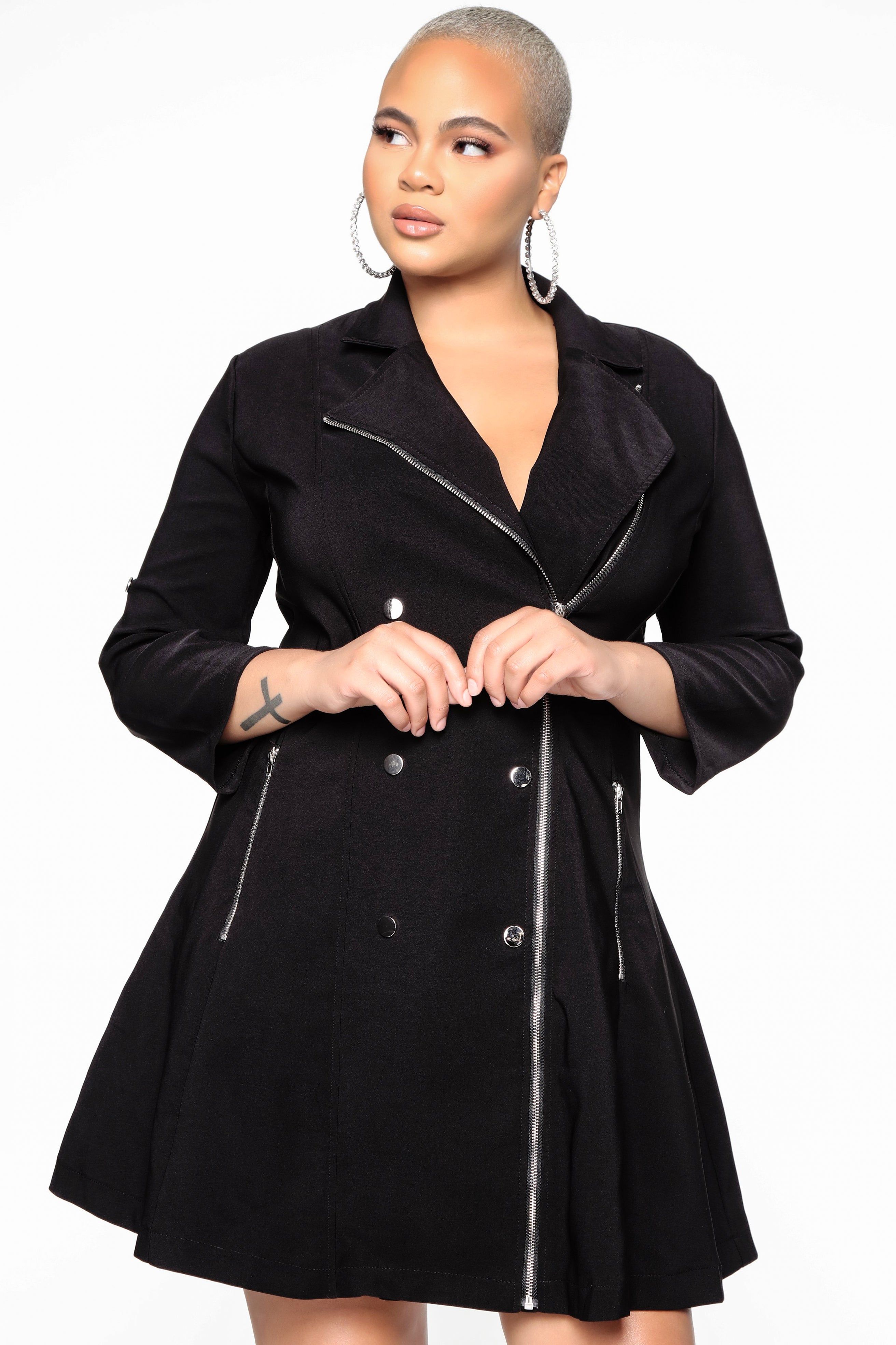 Kimberly Moto Dress - Black sold by Fashion Nova product image thumbnail 5
