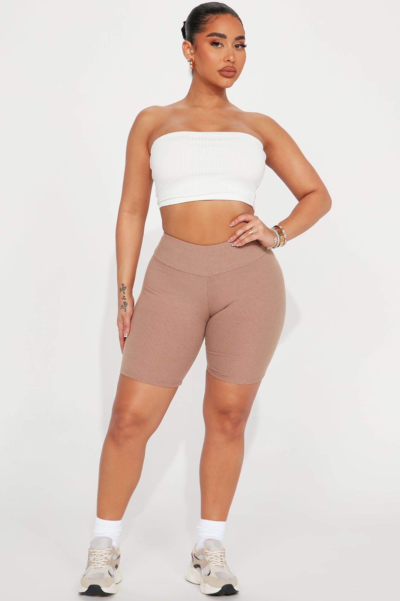 Molly Biker Short - Taupe sold by Fashion Nova product image thumbnail 2