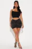 In Your City Mineral Wash Micro Mini Skirt - Black sold by Fashion Nova