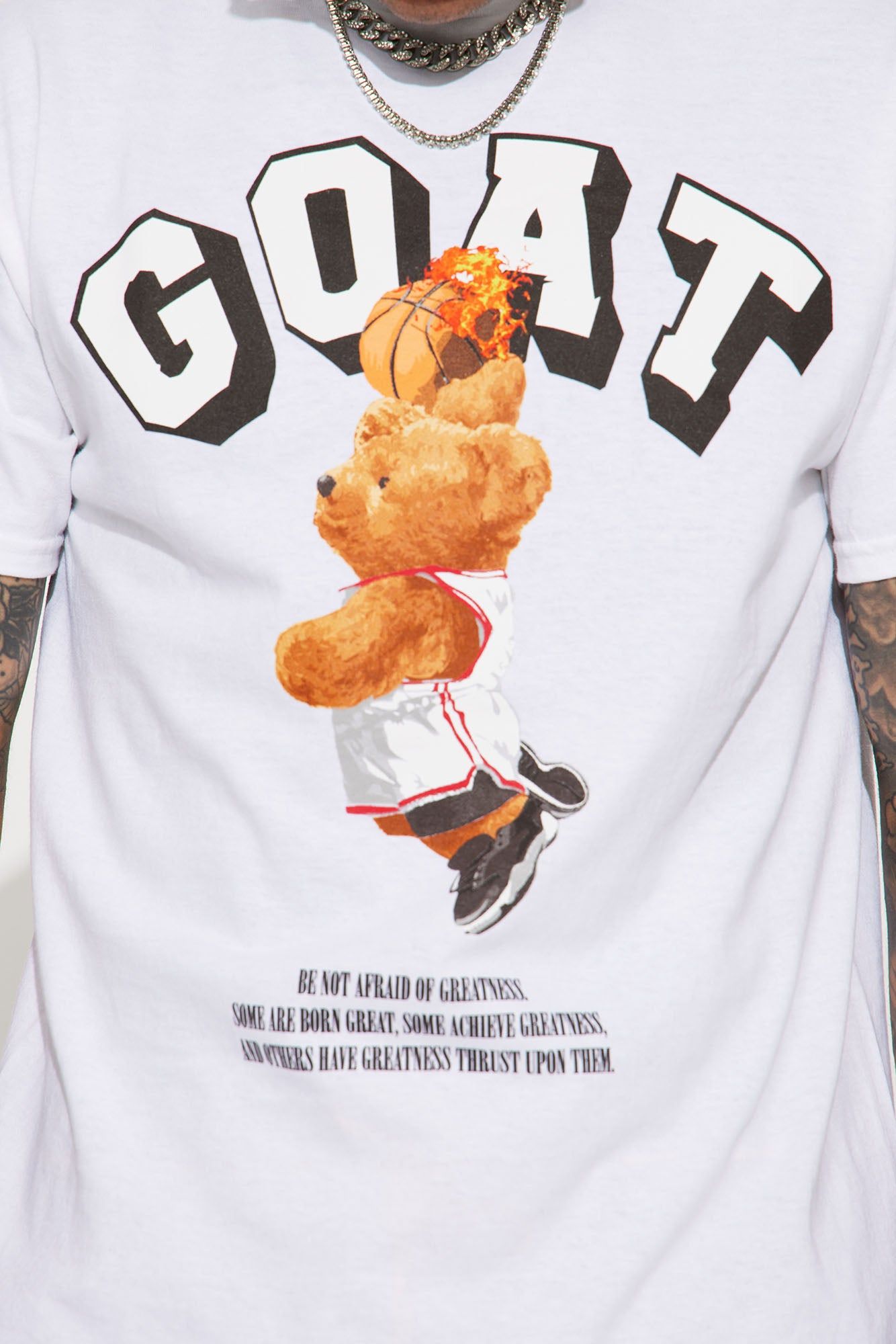 Goat Bear Short Sleeve Tee - White sold by Fashion Nova product image thumbnail 4