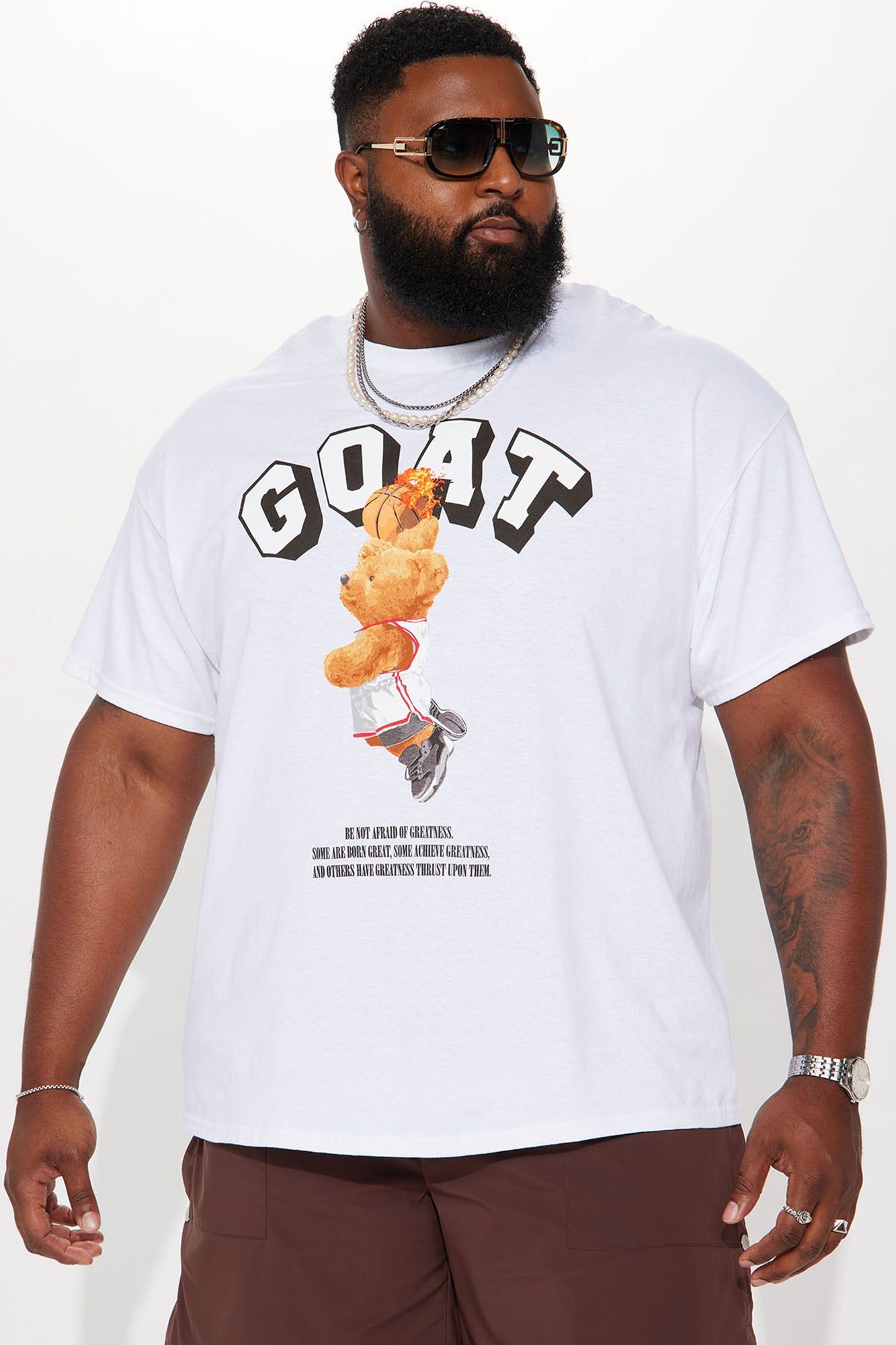 Goat Bear Short Sleeve Tee - White sold by Fashion Nova product image thumbnail 2