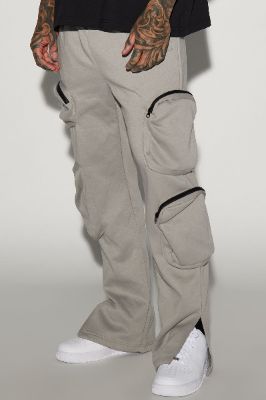 Pockets Always Full Cargo Sweatpants - Grey sold by Fashion Nova