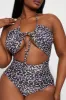 Flora Cut Out 1 Piece Swimsuit - Leopard sold by Fashion Nova