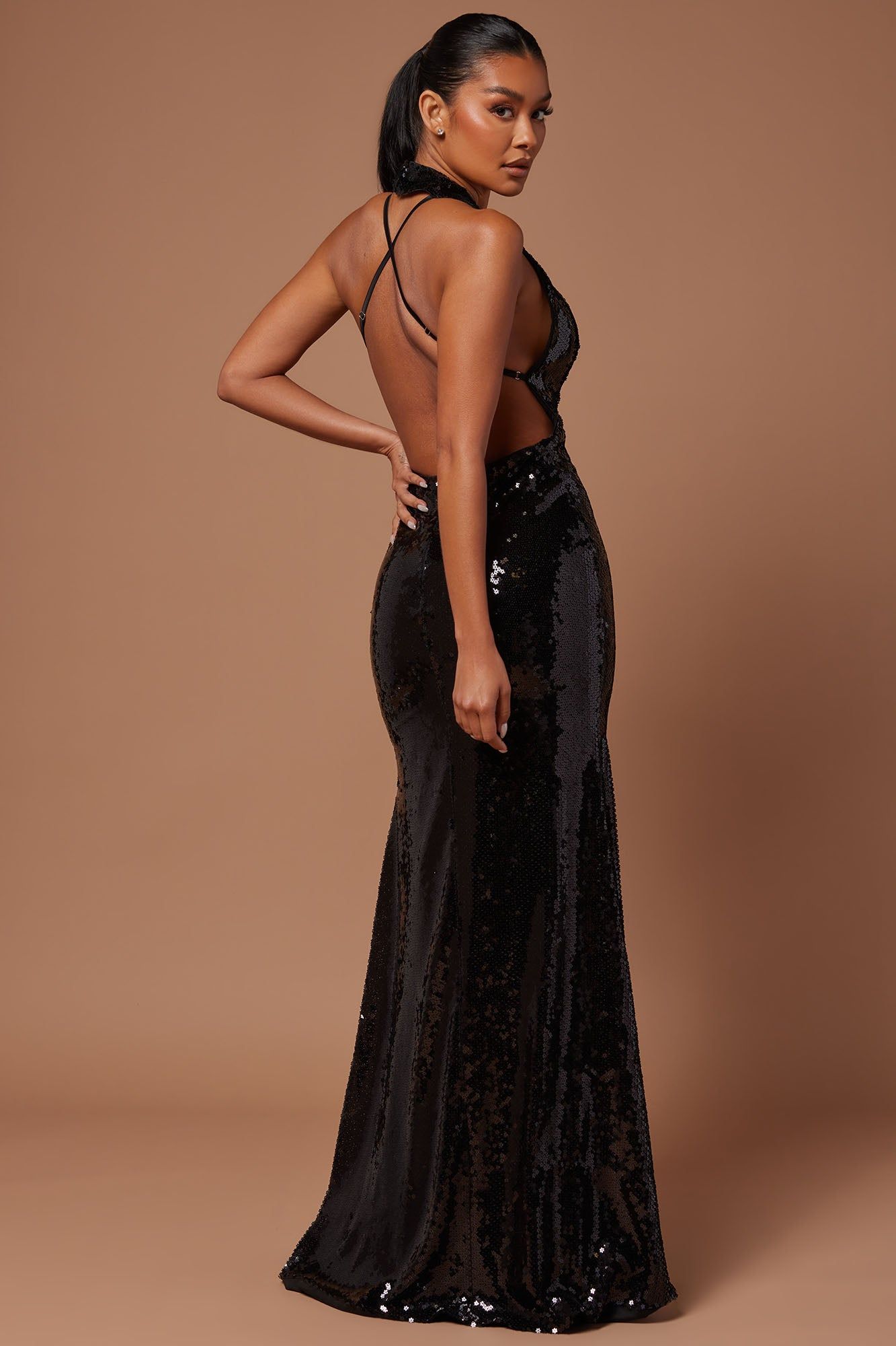 Ginna Sequin Gown - Black sold by Fashion Nova product image thumbnail 4