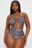 Flora Cut Out 1 Piece Swimsuit - Leopard sold by Fashion Nova