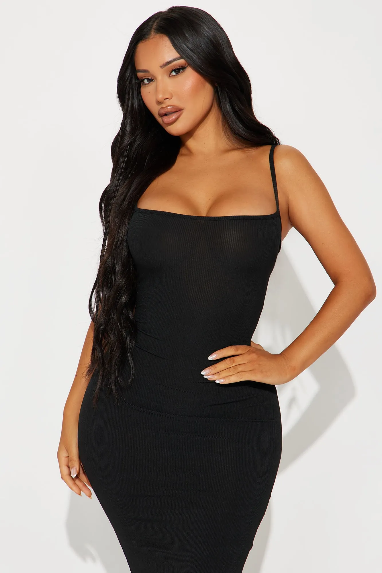 Missing Me Ribbed Maxi Dress - Black sold by Fashion Nova product image thumbnail 2