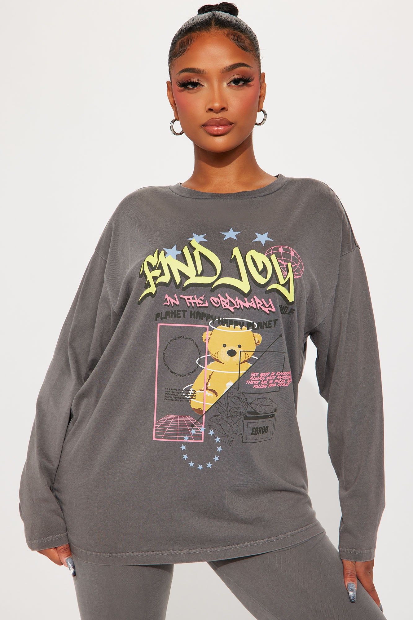 Teddy Vintage Wash Legging Set - Brown sold by Fashion Nova product image thumbnail 2