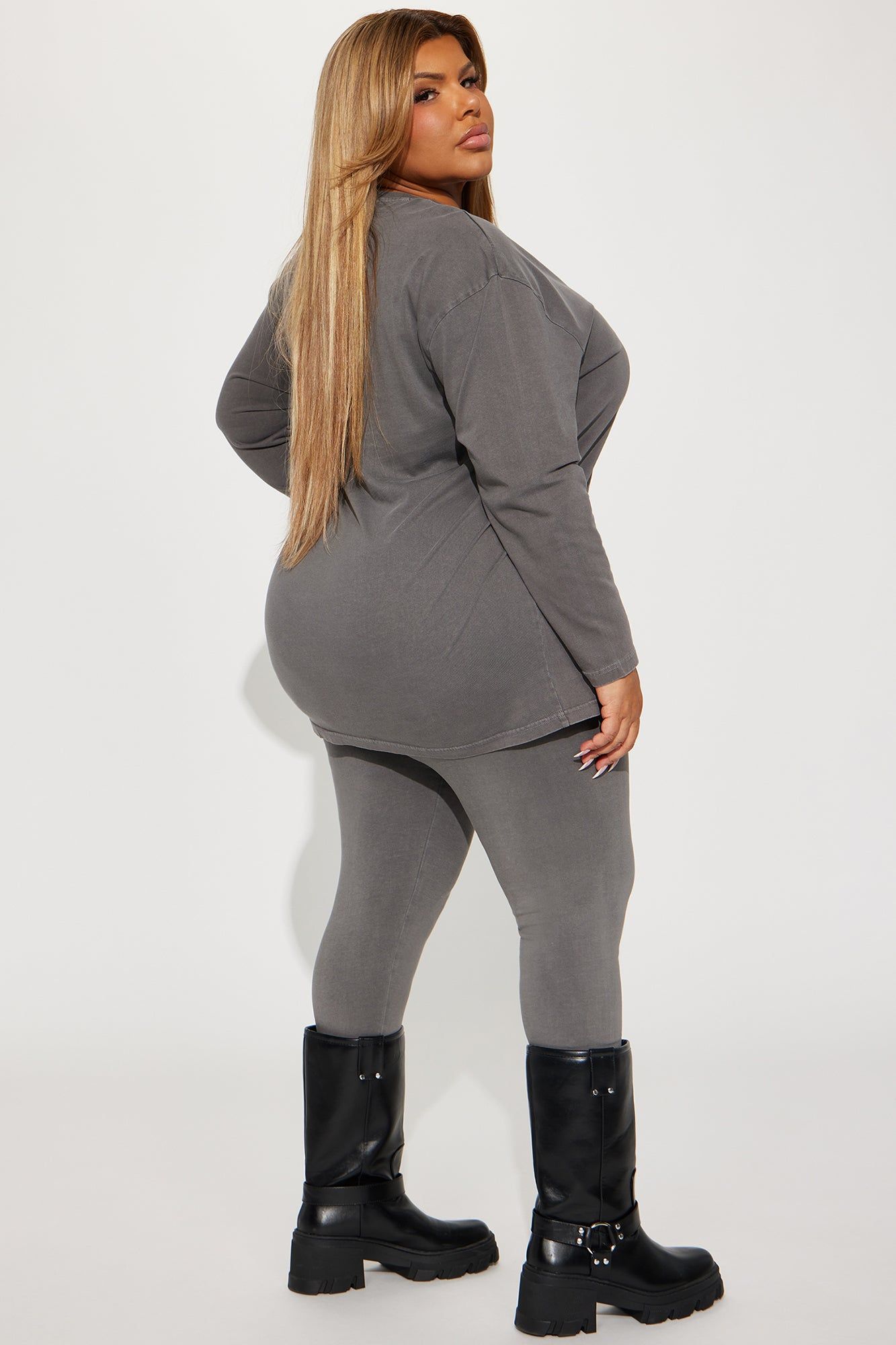 Teddy Vintage Wash Legging Set - Brown sold by Fashion Nova product image thumbnail 7