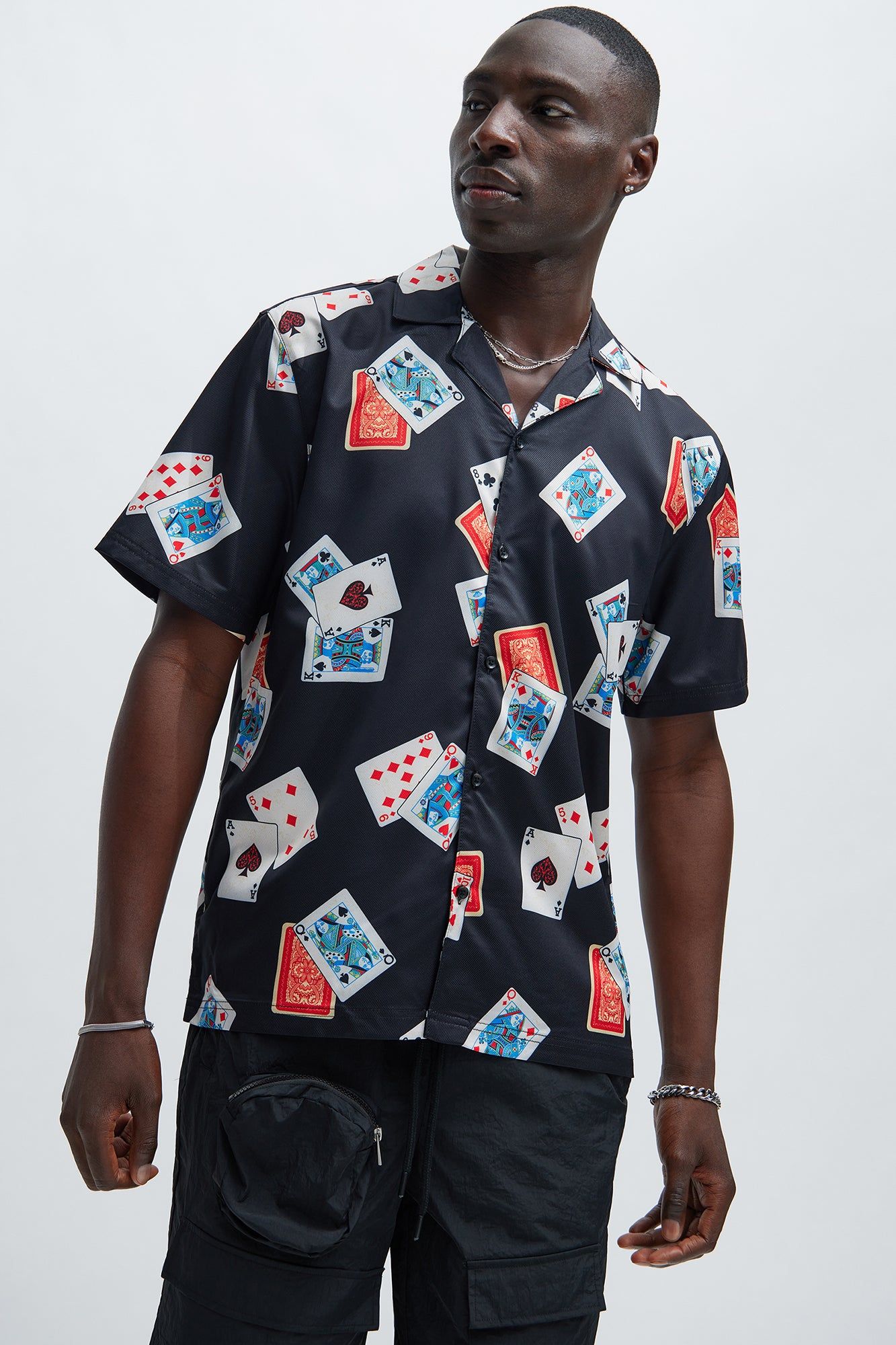 Card Game Shirt - Black sold by Fashion Nova