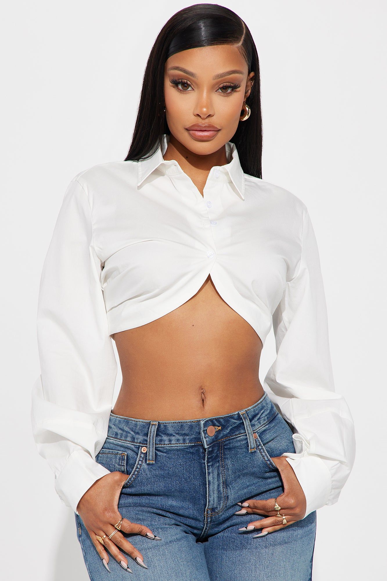 Keep It Cute Shirt - White sold by Fashion Nova