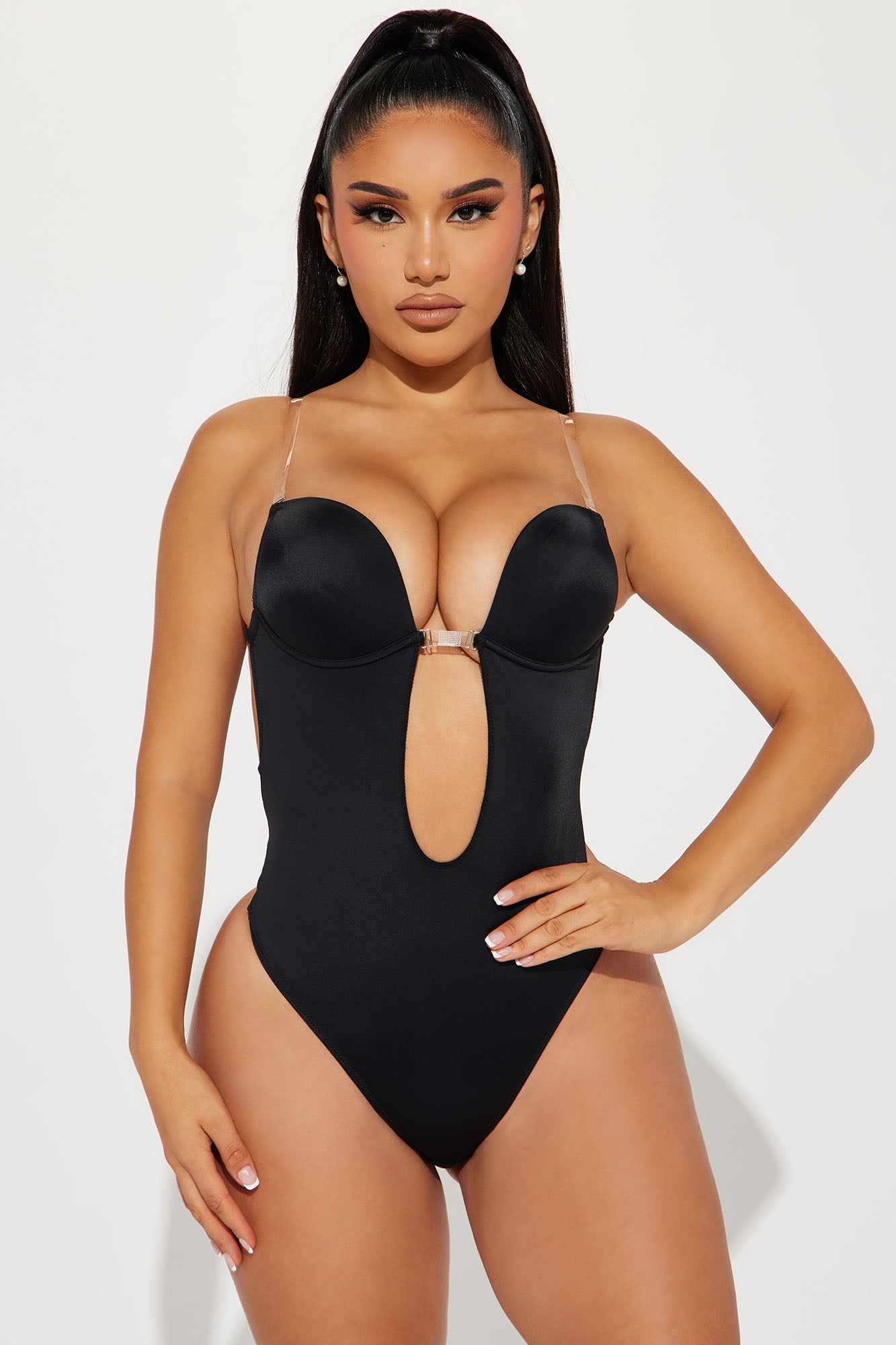 Show It Off Sculpting Shapewear Invisible Bodysuit - Black sold by Fashion Nova