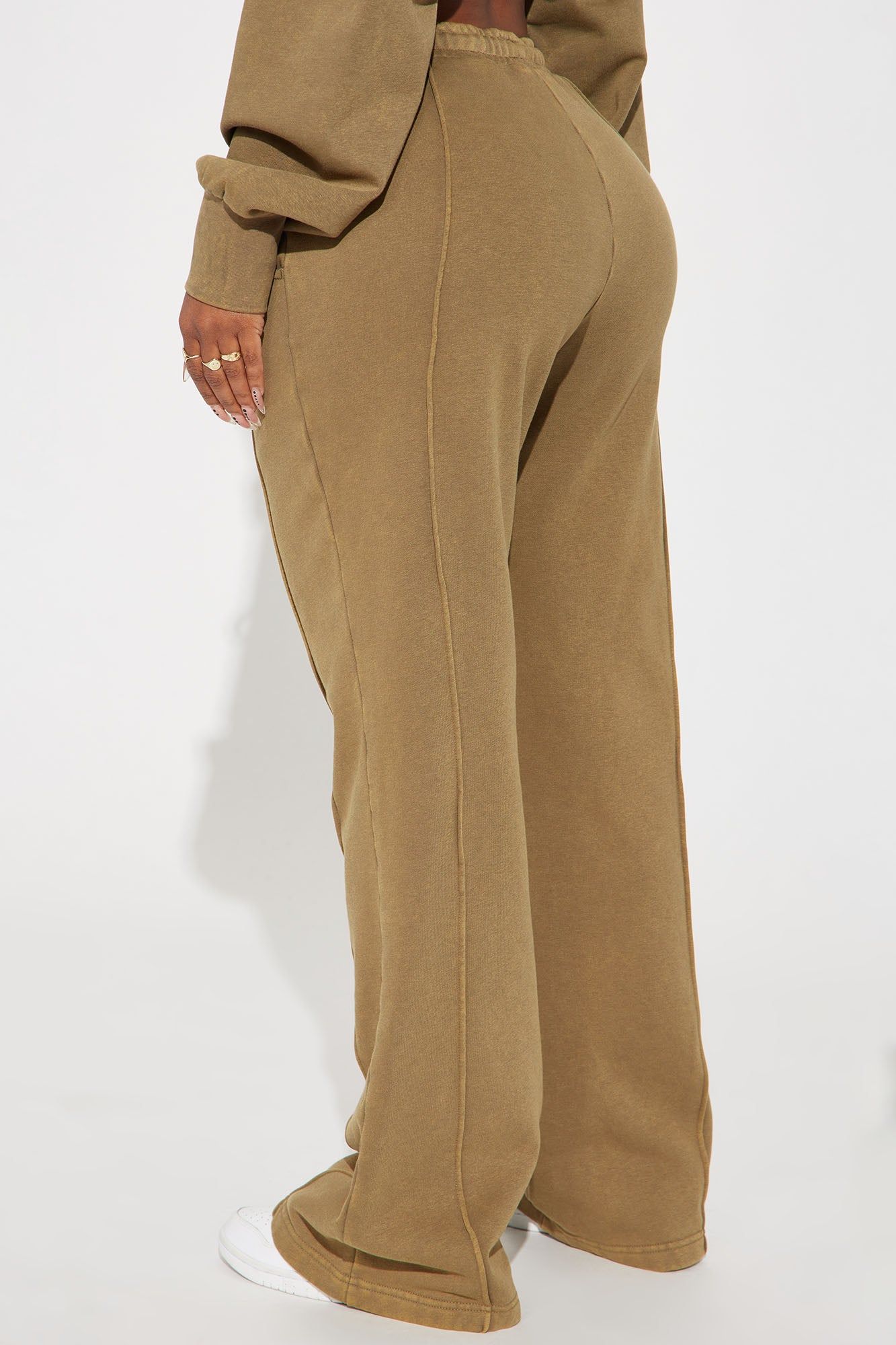 Chill Out Lounge Flare Pant - Olive sold by Fashion Nova product image thumbnail 3