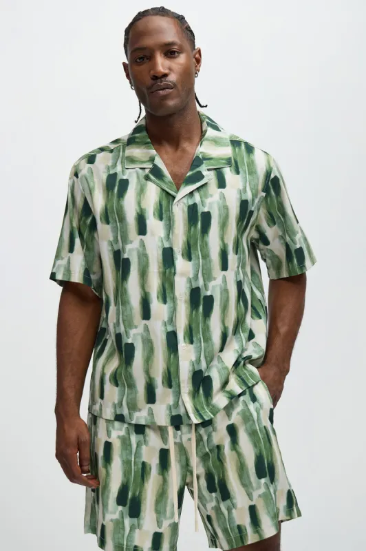 Beachview Shirt - Green/combo sold by Fashion Nova