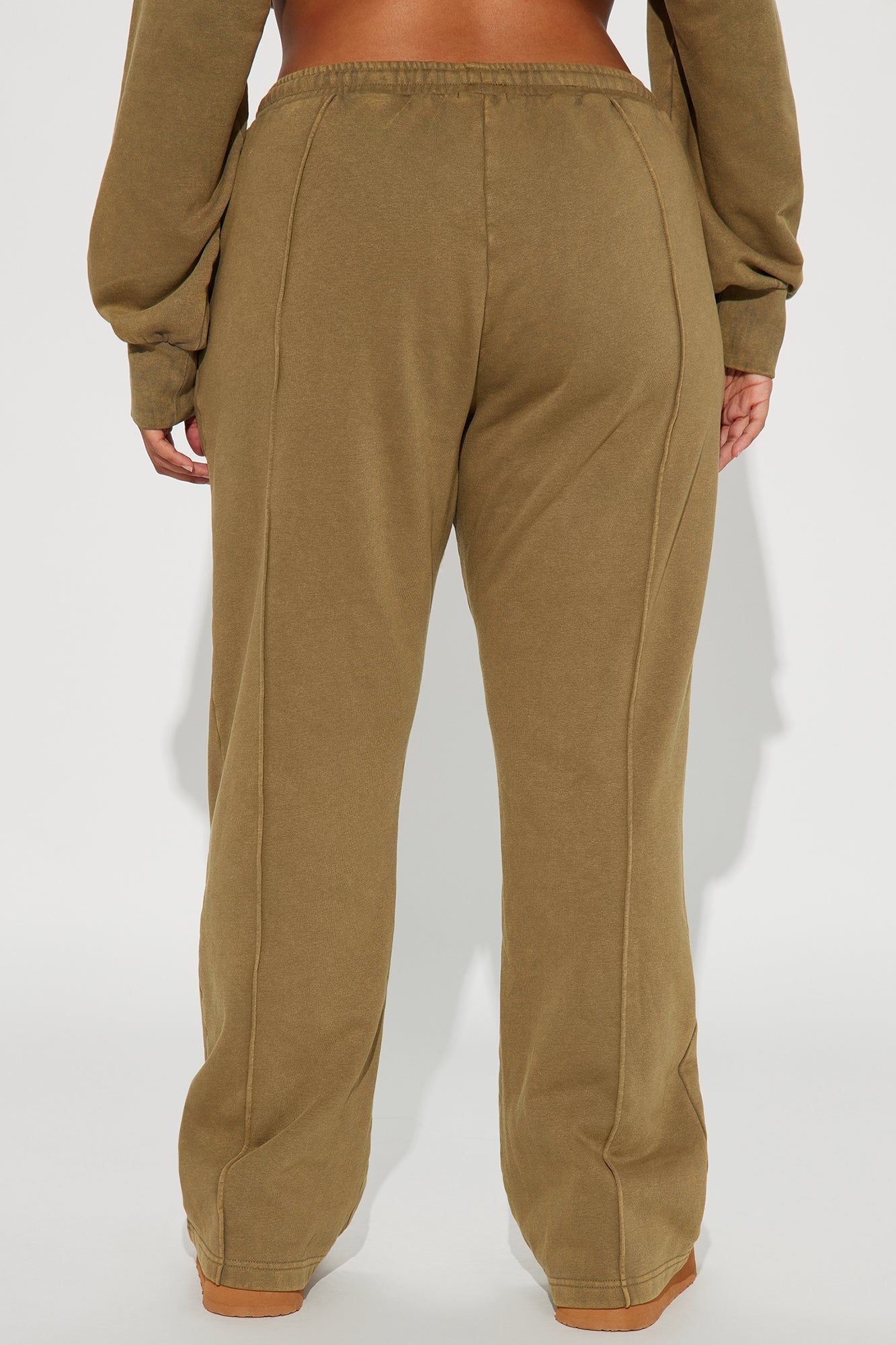 Chill Out Lounge Flare Pant - Olive sold by Fashion Nova product image thumbnail 6