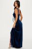 Sydney Velvet Maxi Dress - Navy sold by Fashion Nova