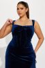 Sydney Velvet Maxi Dress - Navy sold by Fashion Nova