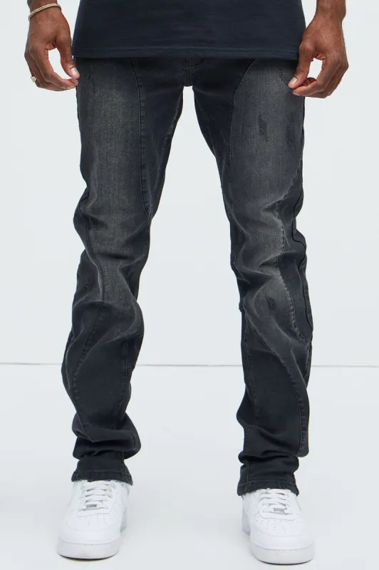 Did Me Dirty Slim Jeans - Black/combo sold by Fashion Nova