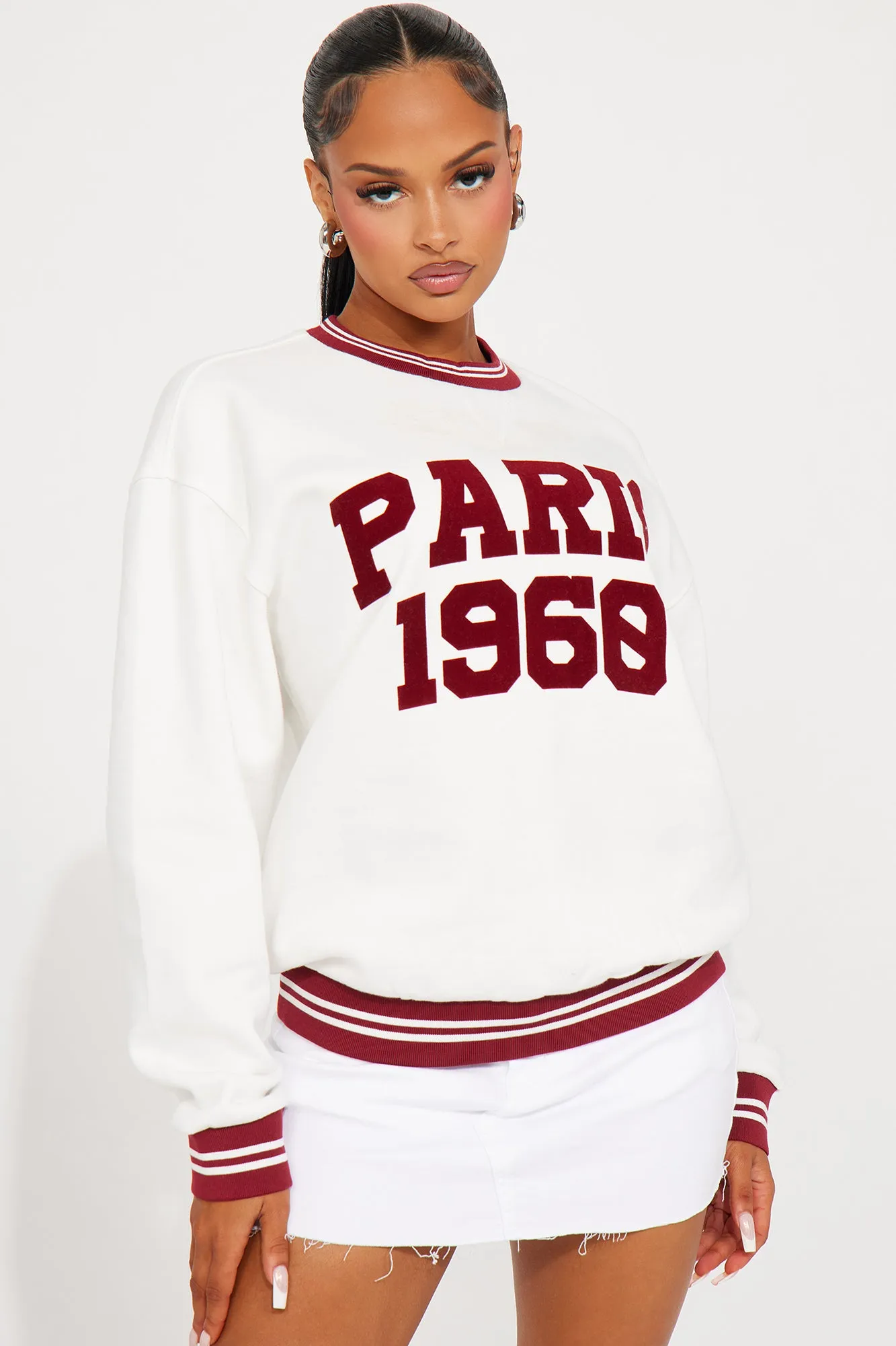 Vintage Paris 1960 Sweatshirt - Ivory sold by Fashion Nova