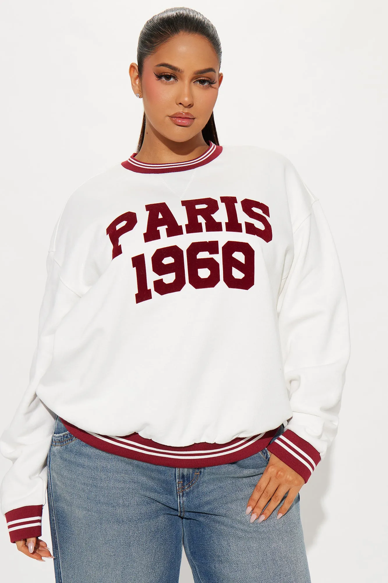 Vintage Paris 1960 Sweatshirt - Ivory sold by Fashion Nova product image thumbnail 5