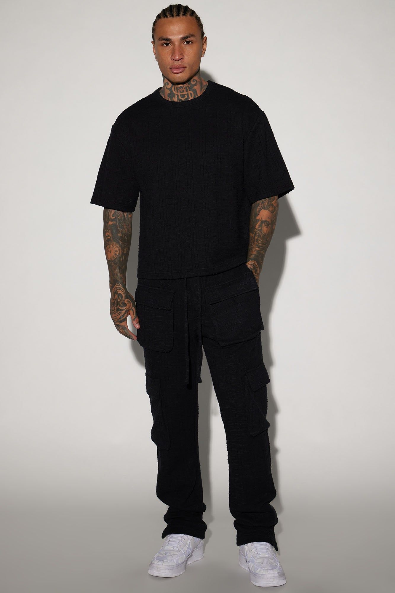 Jordan Textured Short Sleeve Tee - Black sold by Fashion Nova product image thumbnail 5