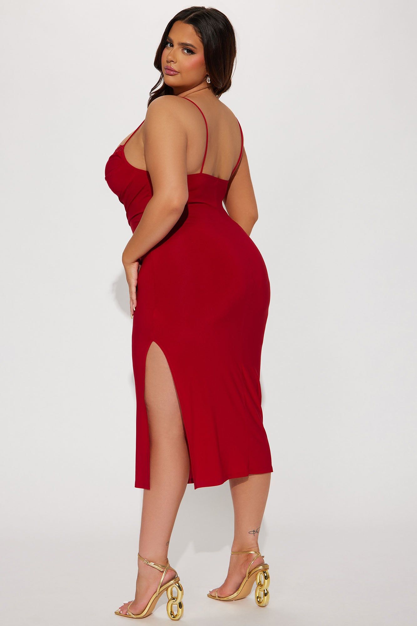Blaire Midi Dress - Red sold by Fashion Nova product image thumbnail 7