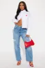 I Heart You Poplin Shirt - White sold by Fashion Nova