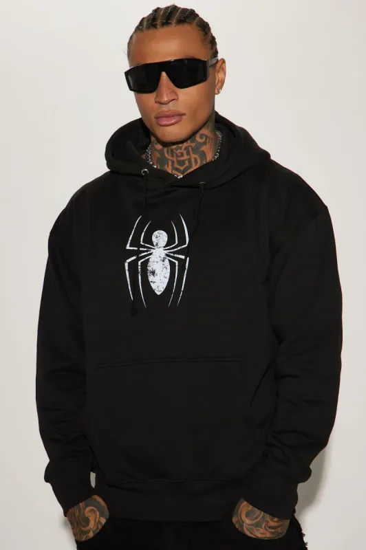 Spiderman Spiders Web Hoodie - Black sold by Fashion Nova