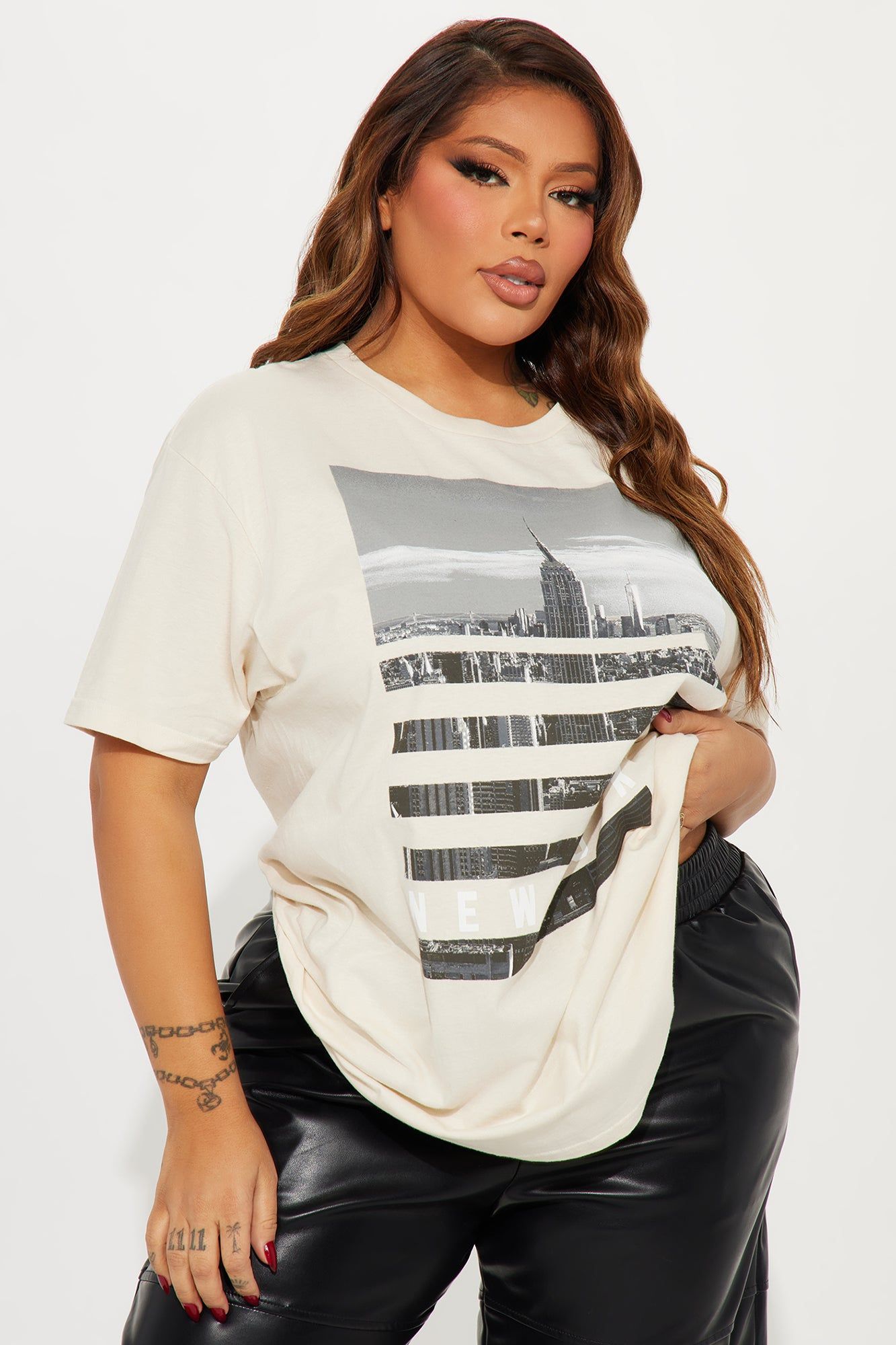 Skyline Views NY Tshirt - Cream sold by Fashion Nova product image thumbnail 4
