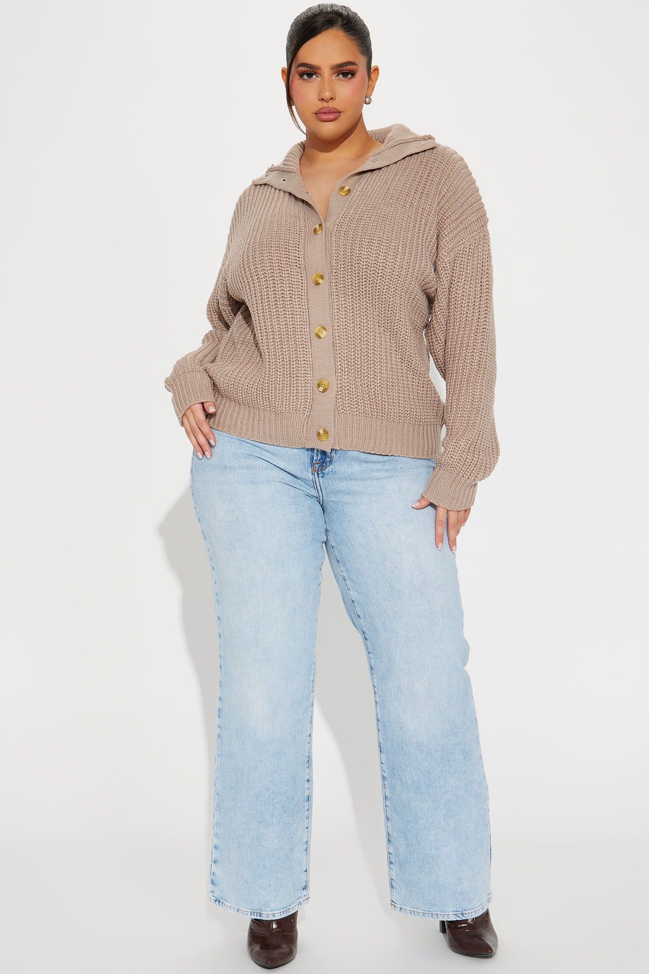 Rian Cardigan Sweater - Oatmeal sold by Fashion Nova product image thumbnail 5