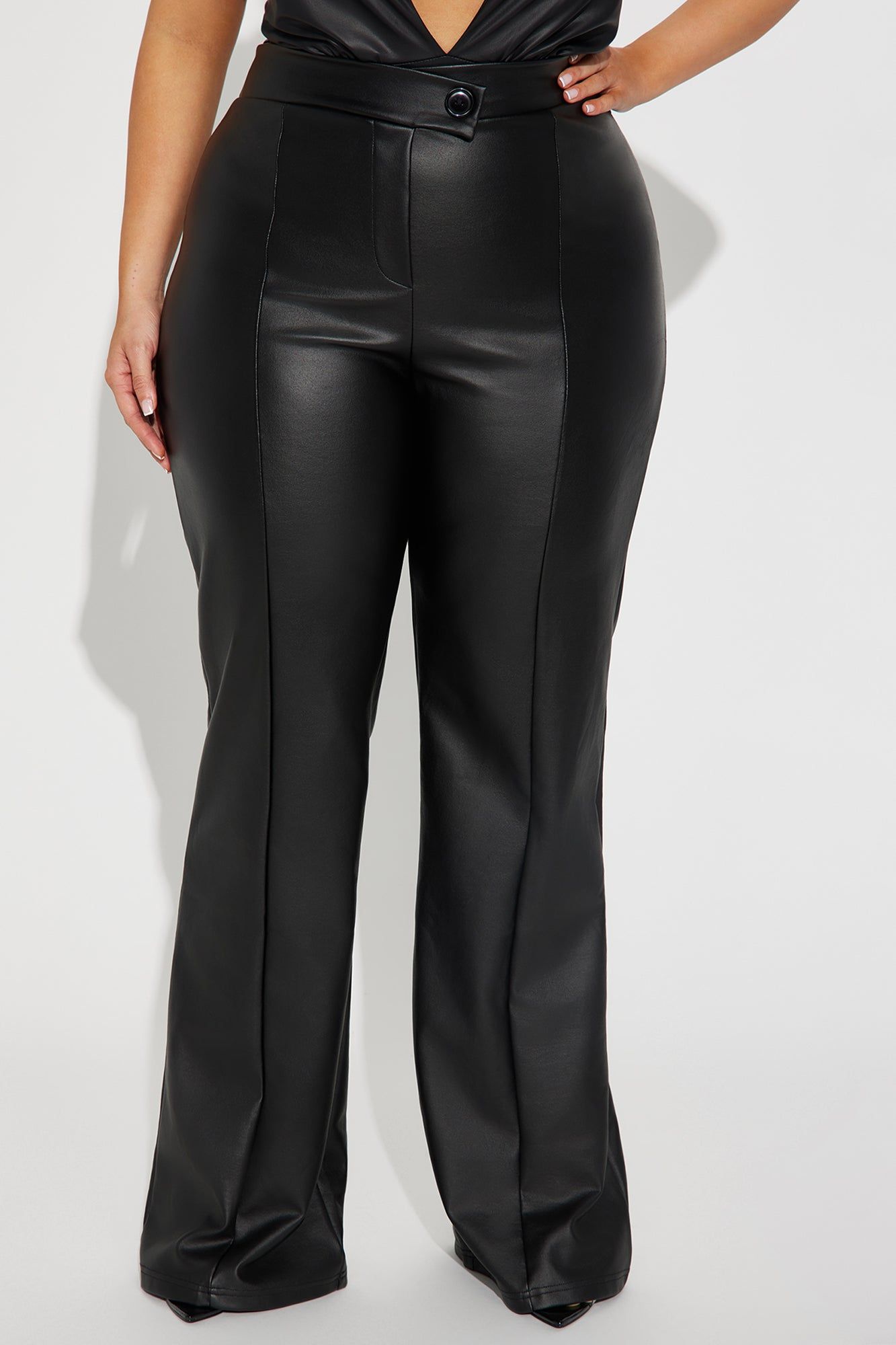 Call It Even Faux Leather Dress Pants - Black sold by Fashion Nova product image thumbnail 5