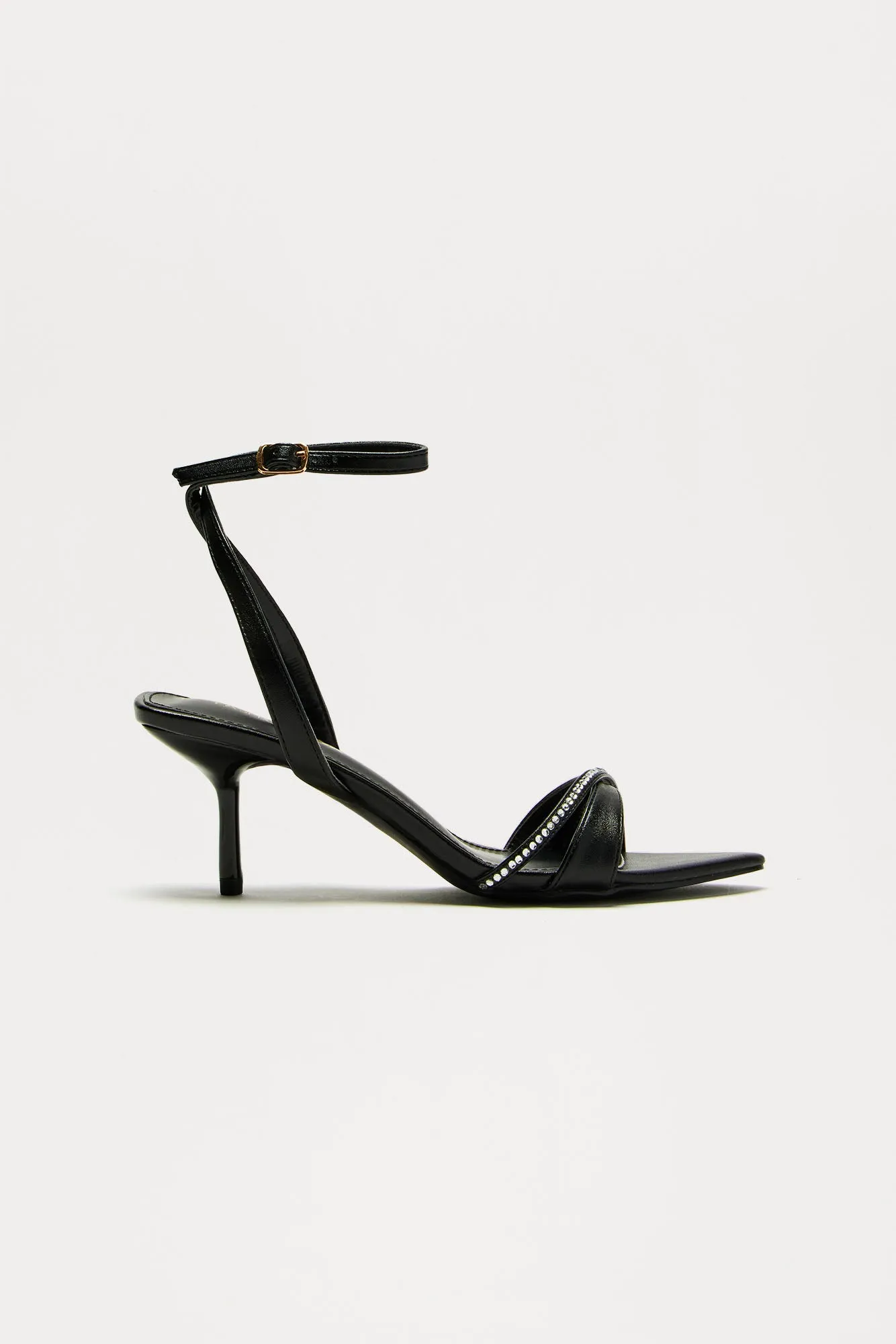Simply Yours Heeled Sandals - Black sold by Fashion Nova