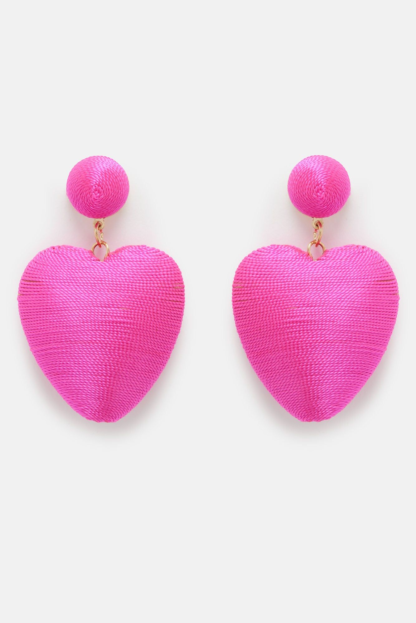 Puffer Heart Earrings - Pink sold by Fashion Nova product image thumbnail 3