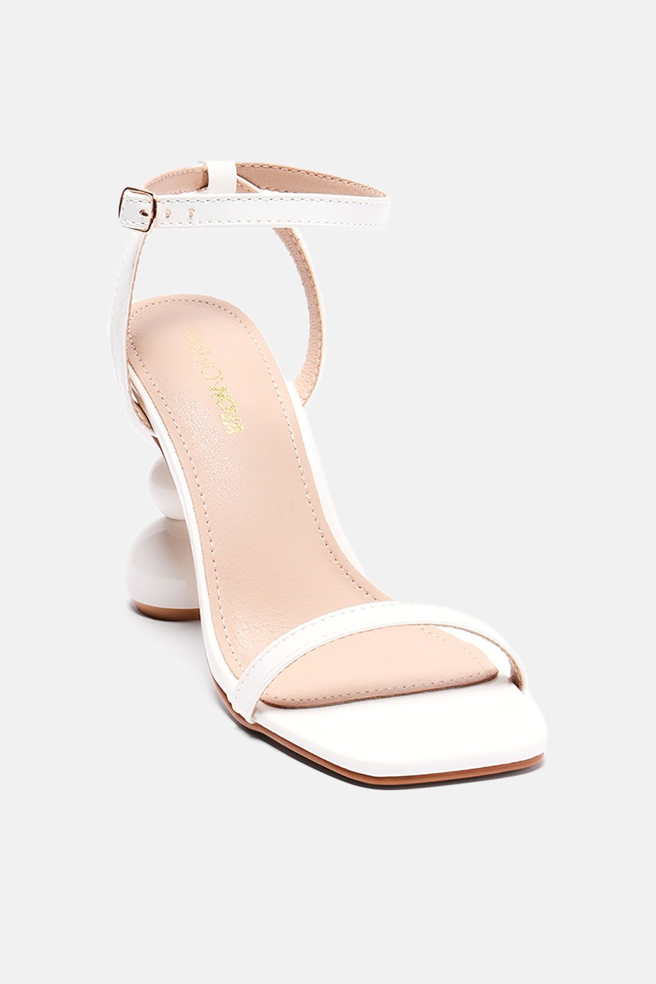 Feeling Fun Heeled Sandals - White sold by Fashion Nova product image thumbnail 3