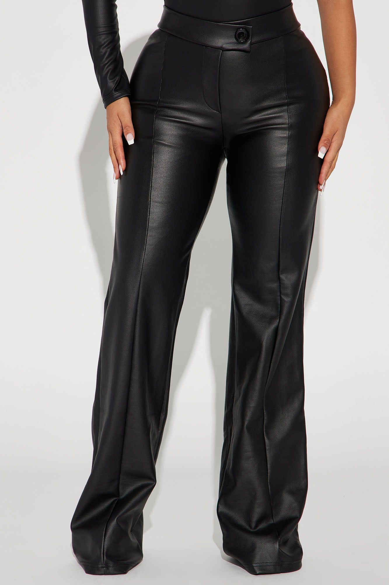Call It Even Faux Leather Dress Pants - Black sold by Fashion Nova product image thumbnail 2