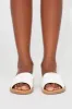 Mini Janie Flat Sandals - Off White sold by Fashion Nova